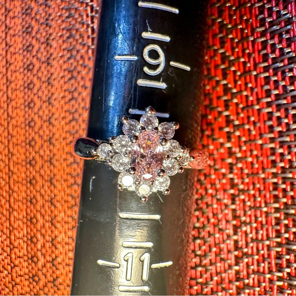 Fragrant Jewels Radiant Pink and Silver Ring